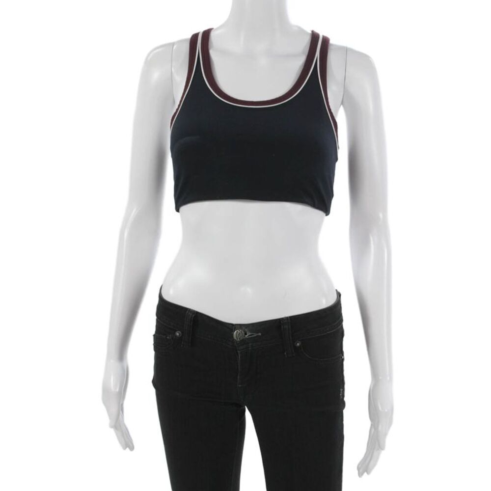 Splits59 Women's Scoop Neck Sleeveless Colorblock Sport Bra Size S